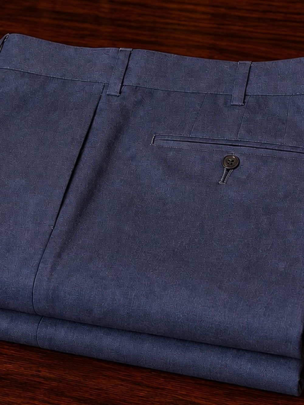 ISAIA 100% Cashmere Slate Blue Dress Trousers